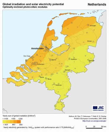 zoninstraling nederland locatie zonnepanelen